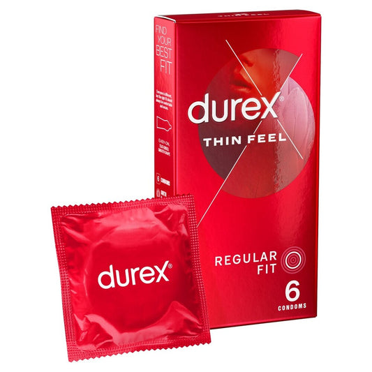 Durex Thin Feel Regular Fit Condoms 6 Pack