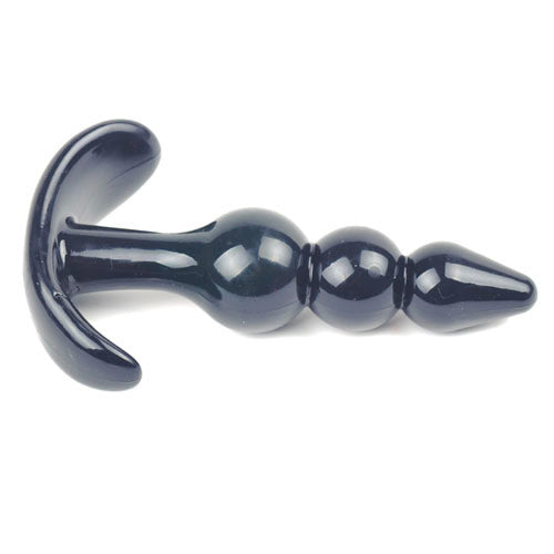 Small Black Beaded Anal Plug