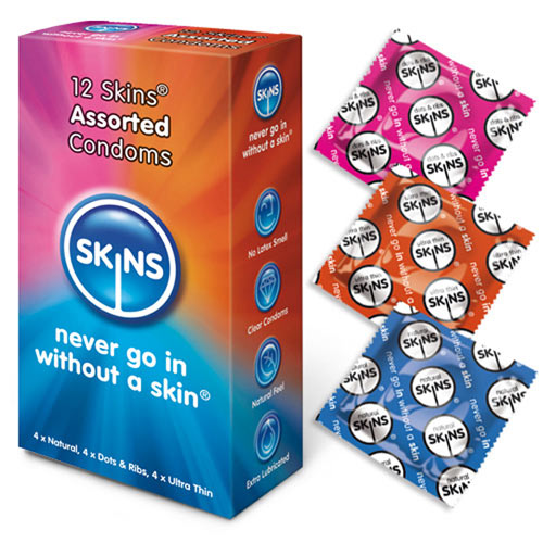 Skins Condoms Assorted 12 Pack